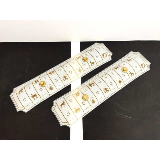 1970s Astrological Wall Lights, Pair For Sale - Image 11 of 17