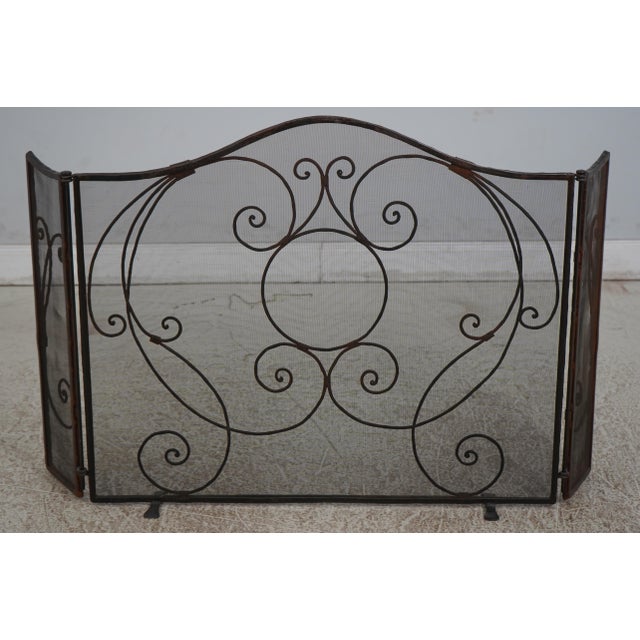 Age: Approx: 50 Years Old Details: High Quality Construction Heavy Distressed Hand Wrought Iron Frame Condition: Excellent...