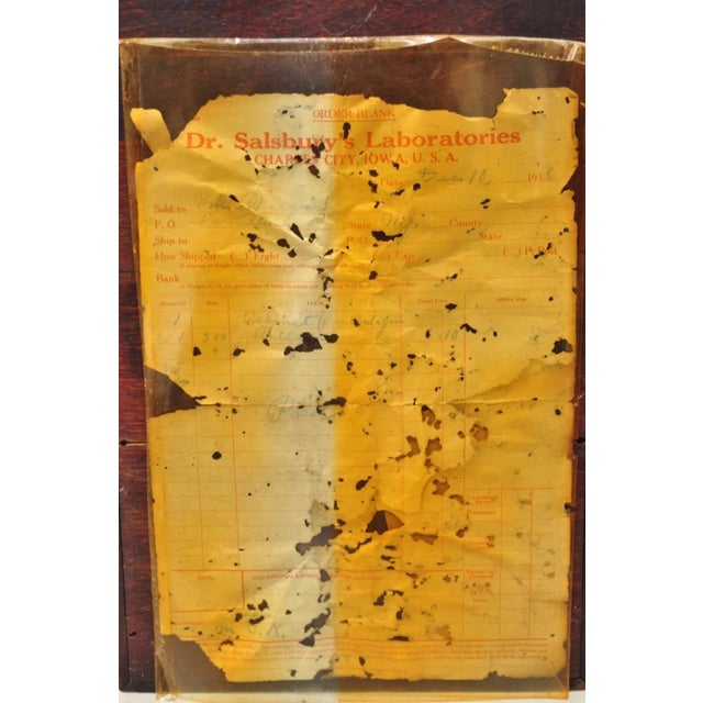 Vintage Medical Device Wooden Case for Bleeding Needle and Loop Kit With Tin Can For Sale - Image 12 of 12