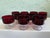 Set of 10 Vintage French Luminarc Cavalier Ruby Red Champagne Coupe & Dessert Glasses For Sale - Image 4 of 9