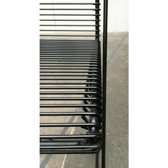 Postmodern German Black Kreuzschwinger Kitchen Barstool by Till Behrens for Schlubach, 1980s For Sale - Image 14 of 18