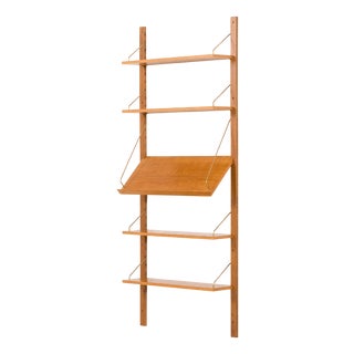 Vintage Scandinavian Shelving Unit in Oak, 1960s For Sale