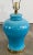 Metal Vintage Paul Hanson Style Blue Ginger Jar Table Lamp For Sale - Image 7 of 8