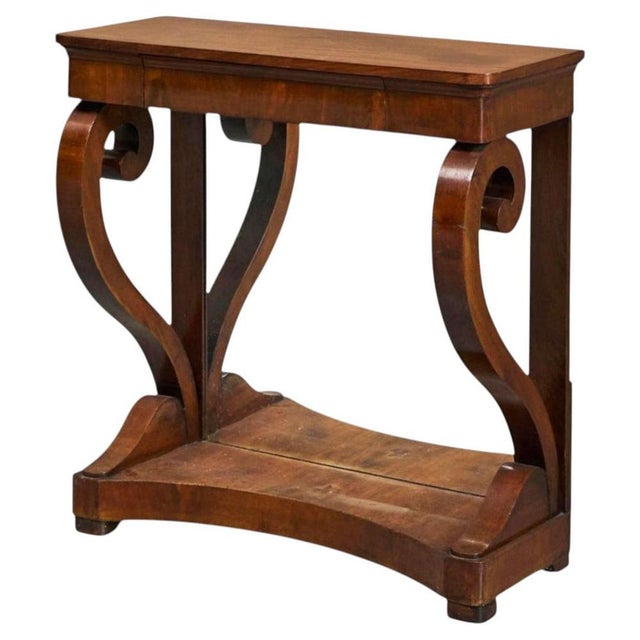 19th Century Empire Dutch Console Table with Integrated Mirror For Sale - Image 14 of 14