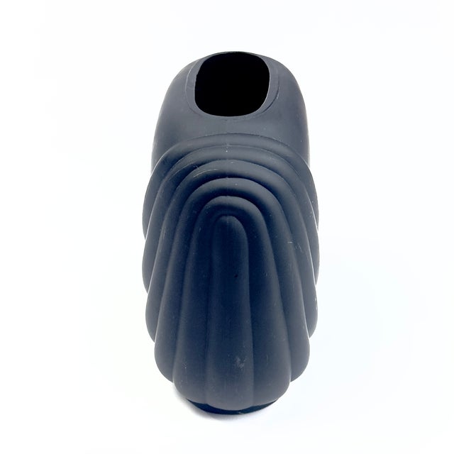 Flat & Black Postmodern Ceramic Vase Curation - Group of 5 For Sale - Image 15 of 18