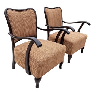 Art Deco Chairs by Jindrich Halabala, 1920s, Set of 2 For Sale