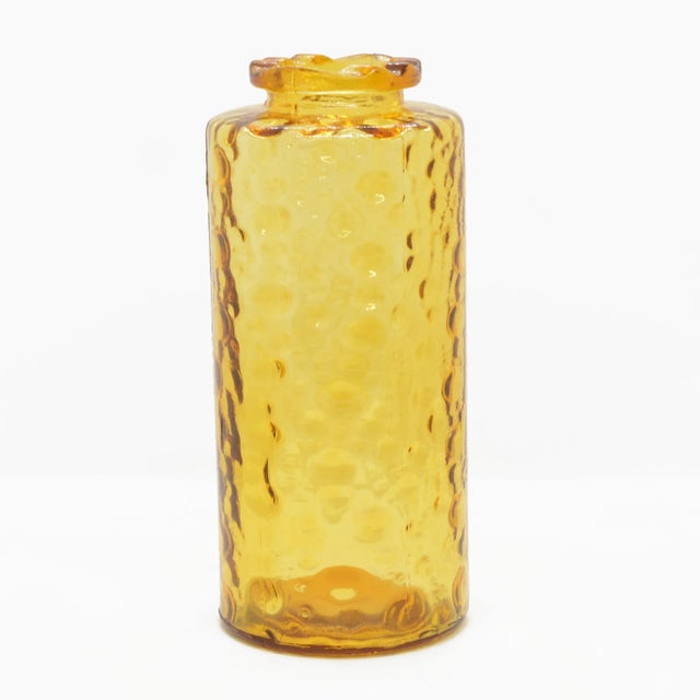 Glass 1970s Honey Glass Vase, Hirschberg, Germany For Sale - Image 7 of 7