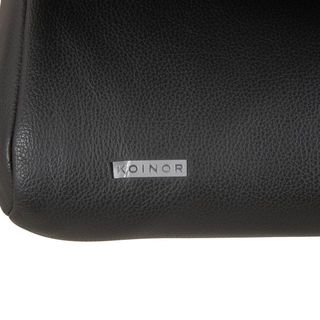 Rossini Two-Seater Leather Sofa with Black with Manual Function by Koinor For Sale - Image 12 of 16
