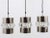 Silver Nickel, Brass and Crystal Pendant Lamps from Bakalowits & Söhne, Austria, 1950s, Set of 3 For Sale - Image 8 of 11