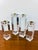 1970s Vintage Karl Springer Style Chunky Clear Lucite Set of 4 Candle Holders For Sale - Image 5 of 8