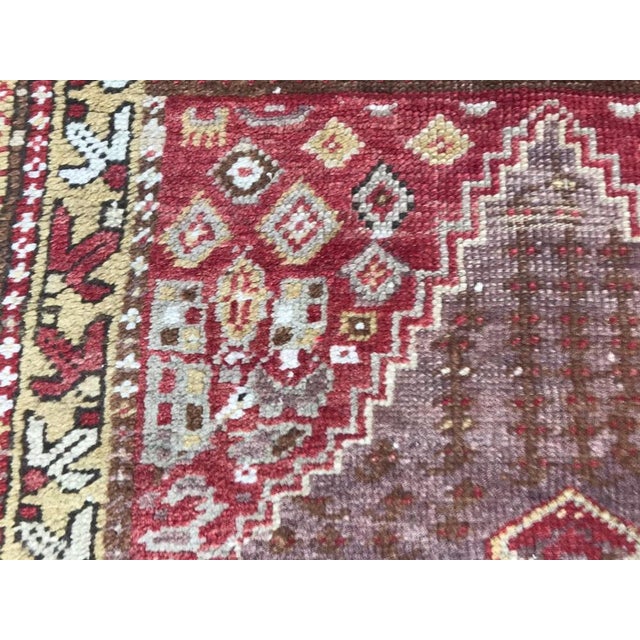 Red Small Turkish Yastik Rug For Sale - Image 8 of 16