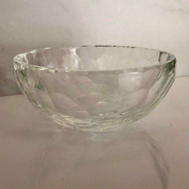 Crystal Saks Fifth Avenue Honeycomb Bowl For Sale - Image 12 of 16