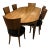 1990s Italian Art Deco Style Dining Table & Chairs - Set of 7 For Sale - Image 13 of 13