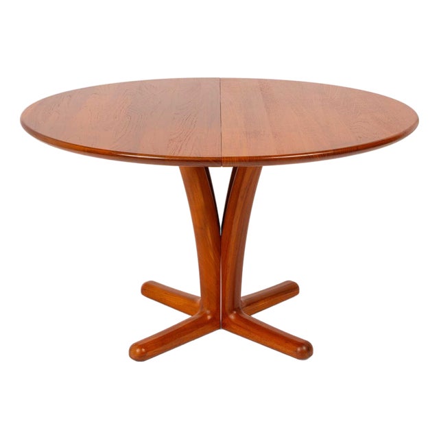 Vintage Teak Expanding Dining Table by Dyrlund For Sale