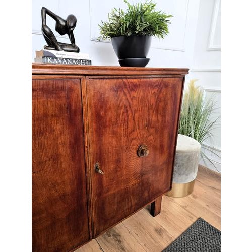 Mid-Century Modern Art Deco Italian Wooden Sideboard, 1970s For Sale - Image 6 of 10