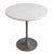 Contemporary Outdoor Indoor White Marble & Iron Round Bistro Table For Sale - Image 3 of 4