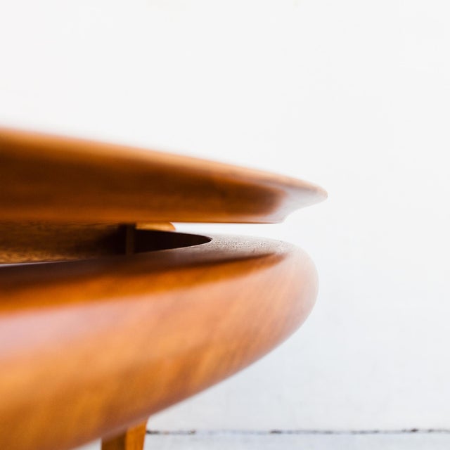Brown Saltman Restored 1950s Paul Laszlo for Brown Saltman Floating Top Mahogany Coffee Table For Sale - Image 4 of 12