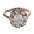 Victorian 1900-1909 Victorian Gia 1.06 Carat Diamond 14k Gold and Silver Cluster Ring, Size 5.75 For Sale - Image 3 of 6