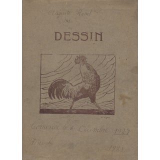 Invitation To View A Childs Drawings by A. Revel For Sale