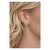 Bochic “Orient” Vintage Emerald & Rose Cut Diamond Earrings Set 18K Gold & Silver For Sale - Image 4 of 11