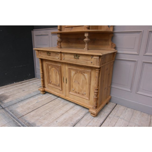 Wood Antique Pinewood Buffet For Sale - Image 7 of 15