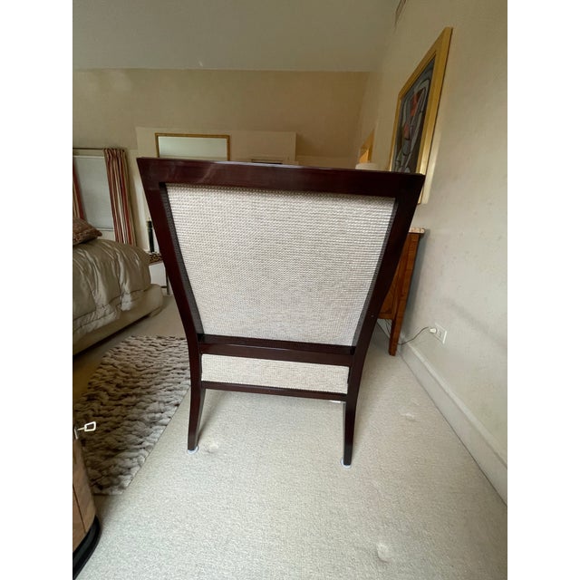 Coffee 1990s The Lucien Rollin Collection Armchair by William Switzer For Sale - Image 8 of 8