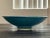 Vintage Blue Leaf Studio Pottery Bowl For Sale In Palm Springs - Image 6 of 9