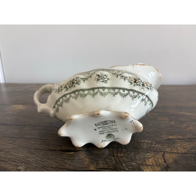Antique "King Edward" Semi-Porcelain Gravy Boat For Sale - Image 4 of 7