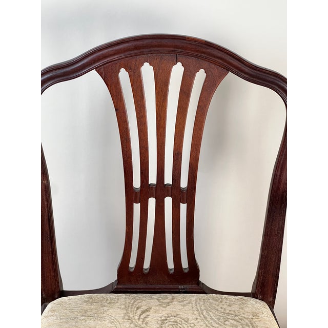 Antique English George III Mahogany Hepplewhite Armchair C. Early 19th Century For Sale - Image 13 of 15