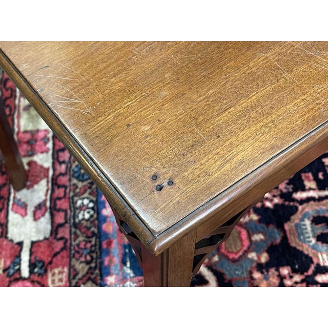 Wood English Mahogany Coffee Table, 1930s For Sale - Image 7 of 14
