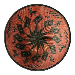 20th Century Apache Style Pictorial Basket For Sale
