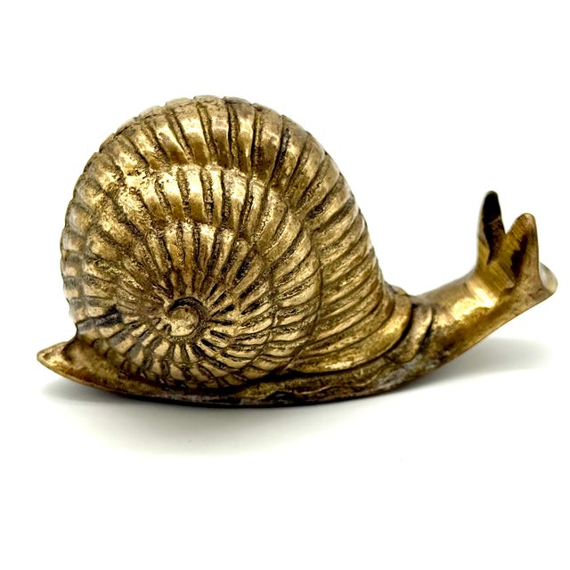 Vintage Brass Snail Figurine For Sale In Austin - Image 6 of 9