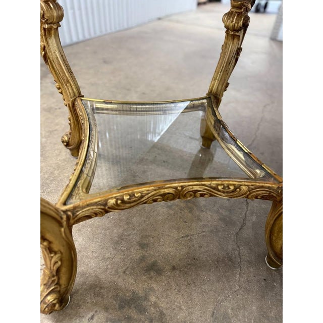 Modern Vintage Louis XV Style Large Console Table For Sale - Image 3 of 11