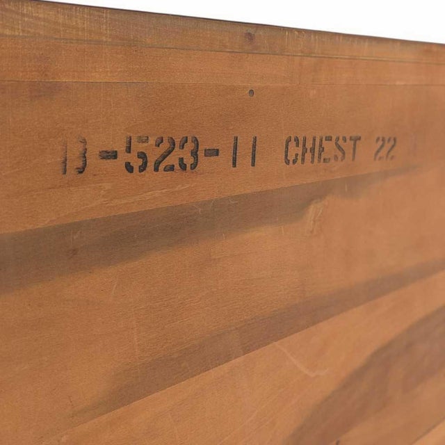 1950s Mid-Century Modern Tallboy Gentleman's Chest With Drop-Front Cabinet For Sale - Image 17 of 18