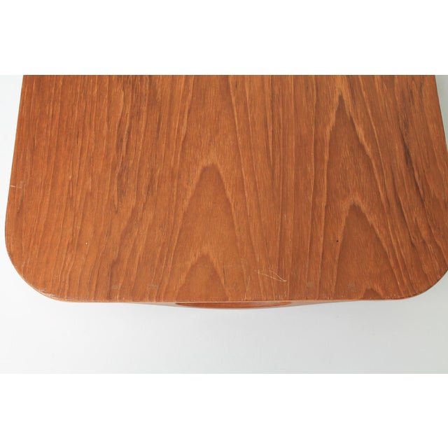 Vintage Teak & Brass Serving Tray For Sale - Image 11 of 11