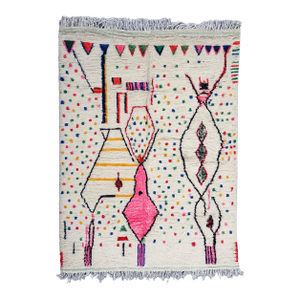 Moroccan Neon Azilal Rug - 9.8 X 6.2 Ft