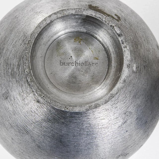 Aluminum Vessels by Lorenzo Burchchiellaro for Incussa, 1960s, Set of 2 For Sale - Image 6 of 7