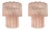 Vintage Murano Glass Tube Wall Sconces, 1990s, Set of 2 For Sale