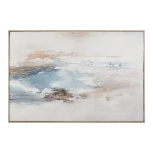 Chasing Blue Coastal Canvas Art For Sale