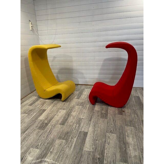 Vintage Amobe Lounge Chair by Verner Panton for Vitra, 1970s For Sale - Image 7 of 8