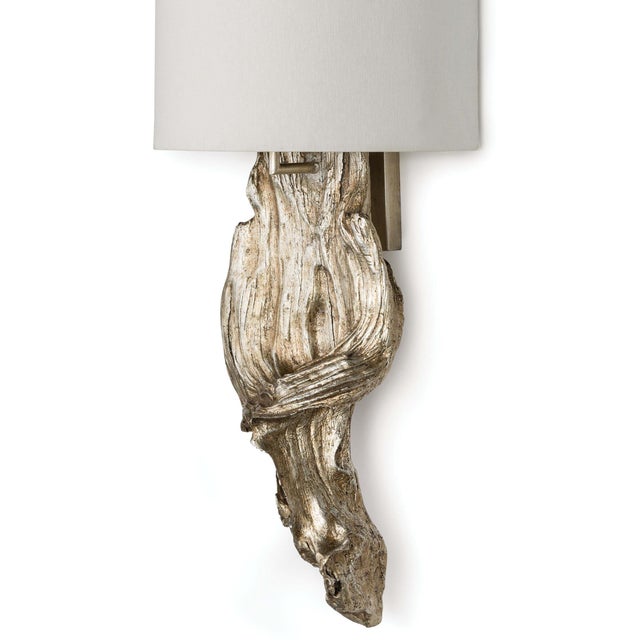 Regina Andrew Driftwood Sconce in Ambered Silver Leaf For Sale - Image 4 of 7