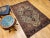 19th Century Persian Farahan Sarouk Area Rug in Floral Pattern in Ivory, Blue For Sale - Image 4 of 12