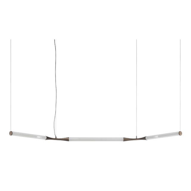 Ypsilon C-Shaped Glass Suspension Lamp by Lorenza Bozzoli For Sale