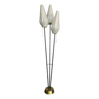Scandinavian Floor Lamp with Three Lampshades, 1960 For Sale