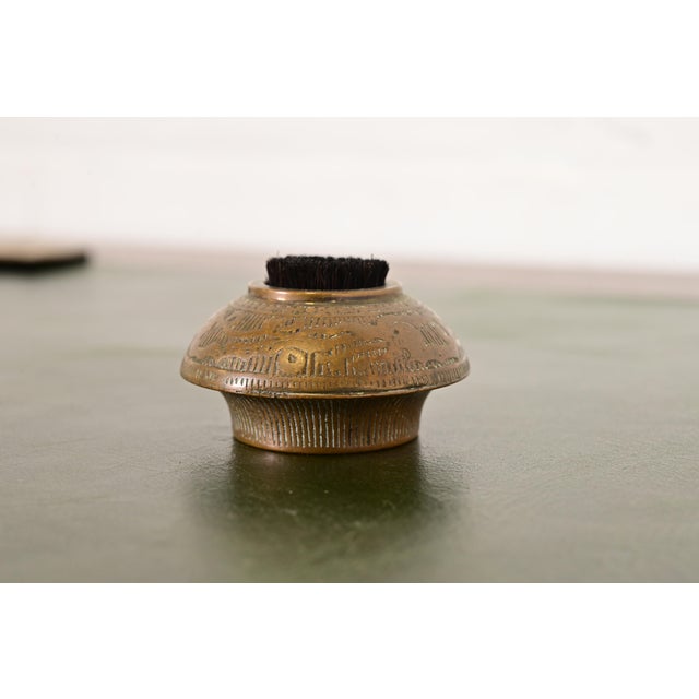 Art Deco Marshall Field & Co. Antique Viking Bronze Pen Brush, Circa 1910 For Sale - Image 3 of 8