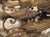 Set of Four Vintage French 3-Arm Iron and Tole Sconces, Distressed Gilt Finish For Sale In Dallas - Image 6 of 18