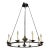 18c Style Spanish Colonial Wrought Iron 8 Lite Chandelier by Randy Esada Designs For Sale
