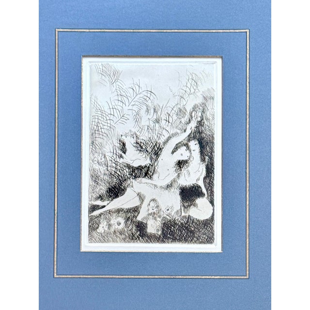Marie Laurencin “La Sieste,” 1925 Original French Etching, Framed For Sale - Image 4 of 13