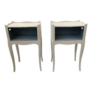 Late 19th Century French Country Style Painted Stands - a Pair For Sale
