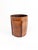 Brown Mid-Century Modern French Cognac Leather Waste Bin, 1960s For Sale - Image 8 of 9